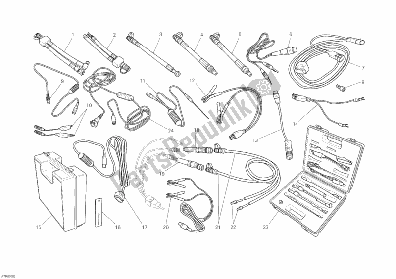 Tutte le parti per il Strumento Di Controllo Della Pressione del Ducati Superbike 848 Hayden 2010